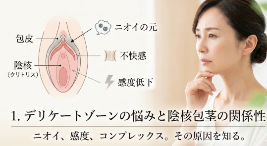 陰核（クリトリス）包茎デリケートゾーンとは